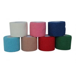 China No Scissors Needed Cotton Elastic Bandage Wrap , Elastic Adhesive Bandage supplier