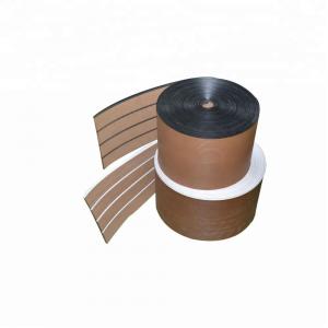 China 25meter/roll Brushed Anti UV PVC Rubber Teak Boat Deck for Marine Vessels supplier
