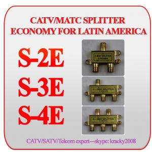 CATV/MATV 4-way splitter economy version for latin america