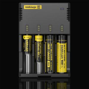 China Portable battery charger 18650 li-ion battery nitecore i4 charger DC 12v EU/AU/UK/US adapter of nitecore supplier