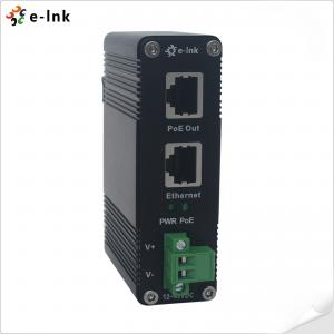 Din Rail Gigabit Active PoE Injector 48V 30W PoE To PoE+ Adapter