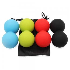 12.5cm Silicone Peanut Lacrosse Ball Double Ball Massage Increasing Blood Flow