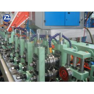 Auto Flying Saw 76.2mm Oval Steel  Tube Mill Line Straight High Frequency