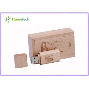 Eco Friendly Wooden Personalised USB Sticks 8GB USB 3.0 For Photographer