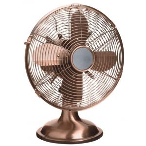 China SAA 12inch metallic Retro Table Fan strong air cooling with Adjustable tilting fan head supplier