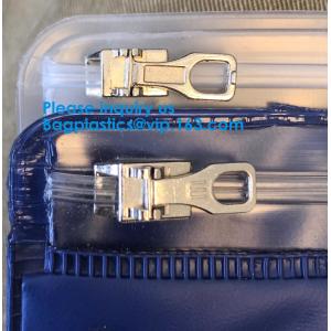 China A4 cancelam o saco claro do documento do Pvc do saco A5 do arquivo do zíper do Pvc com o saco vermelho do envelope do Pvc do zíper B5 com malote do cartão supplier