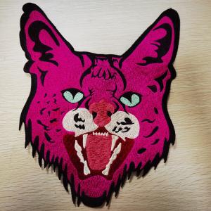 Support Custom Designer Clothing Embroidery Patches Leopard pattern