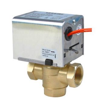 Fan Coil Unit Motorized Zone Valve Water Brass With 1.6MPa Low Pressure