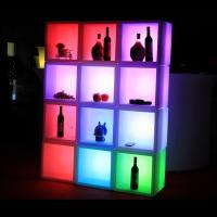 China Rechargeable Waterproof Plastic LED Square Ice Bucket for Pub on sale
