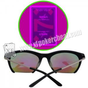 China Purple UV Perspective Glasses For Magic Show / Casino Games / Poker Match supplier