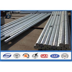 China 8M 9M 10M Galvanized Steel Pole wit Hot Dip Galvanization Min 86 microns supplier