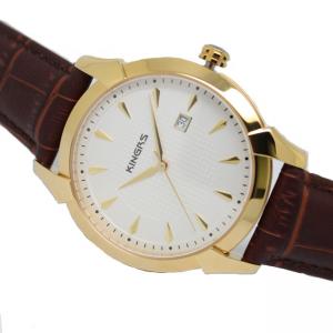 China Japan quartz movement analog watch steel case leather wrist watch for men supplier