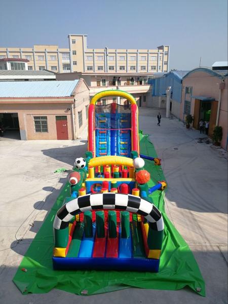 bouncy castle obstacle course for sale