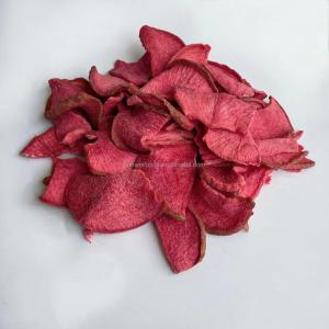 Puces végétales de radis de Fried Red Turnip Healthy Dried Chip Natural Snack Dried Red de vide