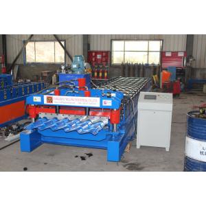 USA Met / Glazed Roof Tile Roll Forming Machine  High Speed 3 - 5 M / Min