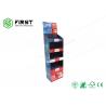 4 Shelves CMYK Color Printed Cardboard Floor Displays / Recyclable Corrugated