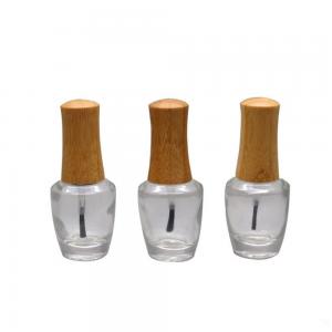 ISO2000 13mm 15mm Nail Polish Bottle Bamboo Cap Make up Cosmetic Glass  Bottle