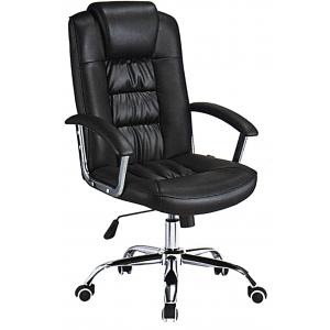China Custom Made High Back Executive Leather Office Chair Lumbar Support Anti - Mildew supplier
