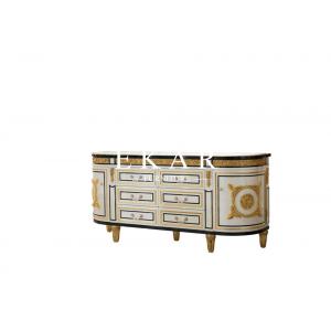 2018 Spanish design antique luxury hand carved wood sideboard  FLN-M-TG201