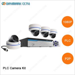 China 1 megapixel plug and play 4 channel PLC cctv home security system with NVR supplier