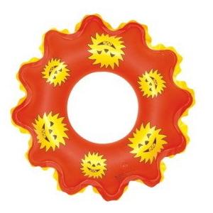 China New style fashion Sun flower shape inflatable swim ring for child supplier