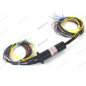 China Aluminum Alloy Integrated Slip Ring Combined Power Signal With Fiber Optical Rotary Joint supplier