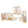China Cappellini Solid Wood Hotel Furniture MDF Master Bedroom Bed wholesale