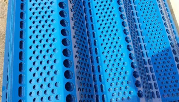 Dust Control Windbreak Fence Panels Perforated Steel Plate Material