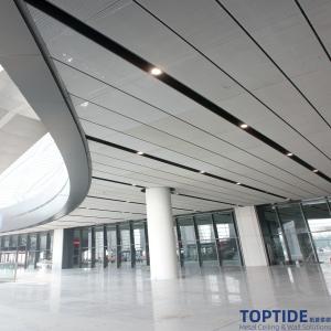 Architecture Pressed Metal Lieanr Grid Ceiling for Building Decorative Aluminium Wire Mesh T Bar Ceiling
