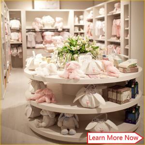 China Customized high quality baby kids clothes store interior design supplier
