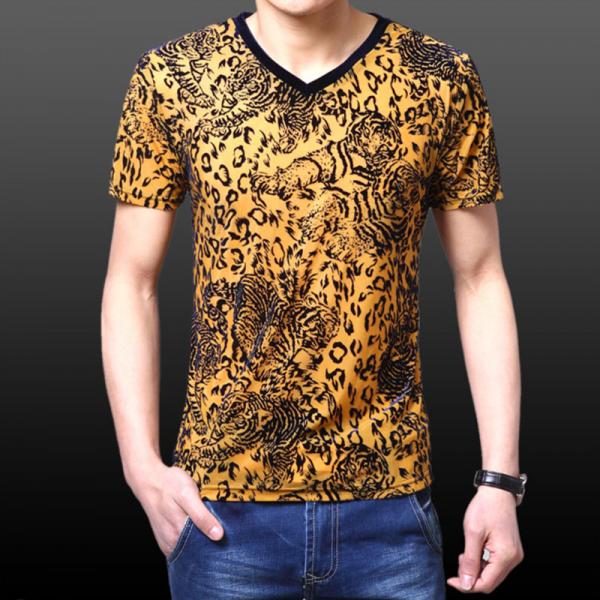 Men's v-neck T-shirt men shirt sale for USA and Europe