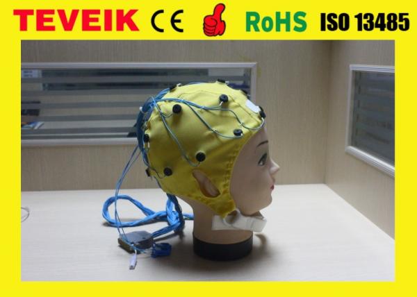 High Precision EEG Electrode Cap With Different Sensor Electrodes 16 ~ 128