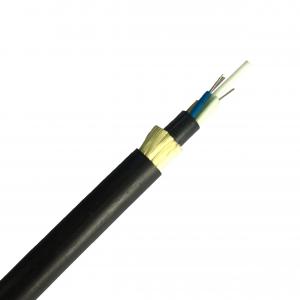 China ADSS All Dielectric Self supporting Aerial Cable PE Sheath with FRP Strength Member wholesale
