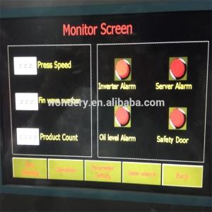China Aileron onduleux de surface plane automatique de radiateur de 120 SPM faisant la machine supplier