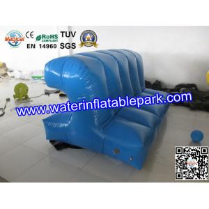 China Blue Inflatable Floating Connection / Lake Floating Inflatable Water Park Game supplier