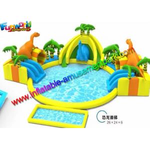 China Dragon Inflatable Pool Aqua Park Slide Commercial  0.9mm PVC Tarpaulin supplier