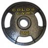 Commercial Cast Iron Weight Lifting Plates 2 Inch 25 LB Fitness Goal Build