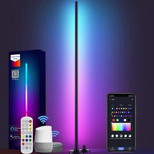 Nordic Modern RGB LED Floor Lamp Indoor Dimmable WiFi Alexa Voice Control