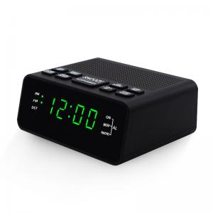 China Mini LED Display Clock Portable Radio , FM Radio Alarm Clock For Home supplier