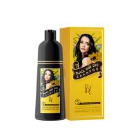 5 minutes fast dyeing magic grey coverage black hair dye shampoo