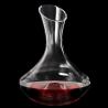 Finely Polished Glass Wine Decanter With Finger Hole Finger Hold Punt