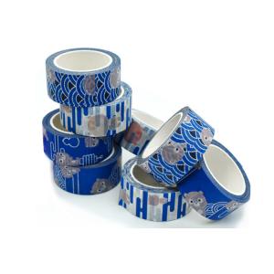 Wholesale Washi Tape Custom Printed Blue Japanese Paper Tape Colored Masking Tape