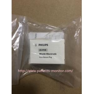 China 40490E Patient Monitor Parts Philip Welsh Electrode 4mm Reusable Banana Plug 15MM Suction Icon supplier