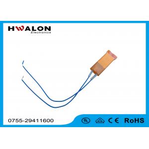 PTC Ceramic Heater Thermistor , Ceramic Resistor Heater With Two Leads