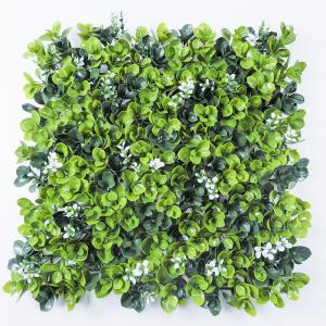 Plastic Artificial Grass Wall Anti UV Greenery Panels For Home Decoration