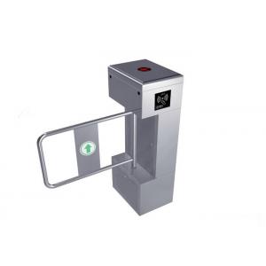 Vertical Small 304 Stainless Steel Pedestrian Swing Turnstile For Official Building