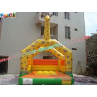 China Kids Outdoor Inflatable Giraffe Bouncy And Jumping Castle Commercial Bouncy Castles on sale
