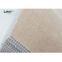 China Woven Shrink Resistant Necktie Interlining Fusible Adhesive Wool Interlining on sale