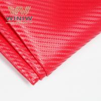 China Red Carbon Fiber Artificial Leather Cloth Ice Hockey Gloves Leather on sale