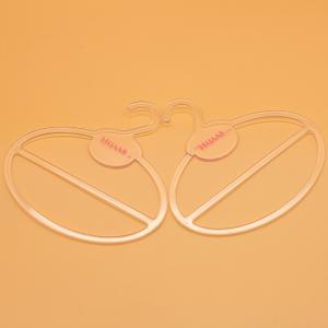 China Foil Printing Logo Silk Shawl Scarf Ring Hanger 2mm Thick supplier